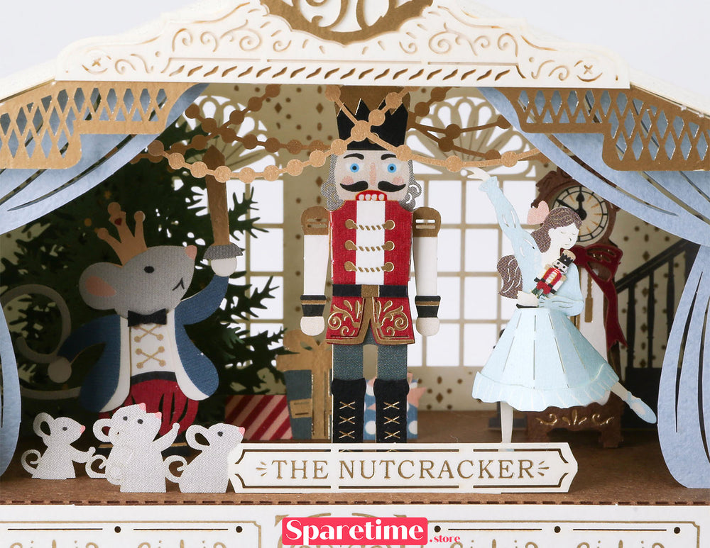 Paper Ornament DIY Kit / Nutcracker jeancard 3d paper craft puzzle diy