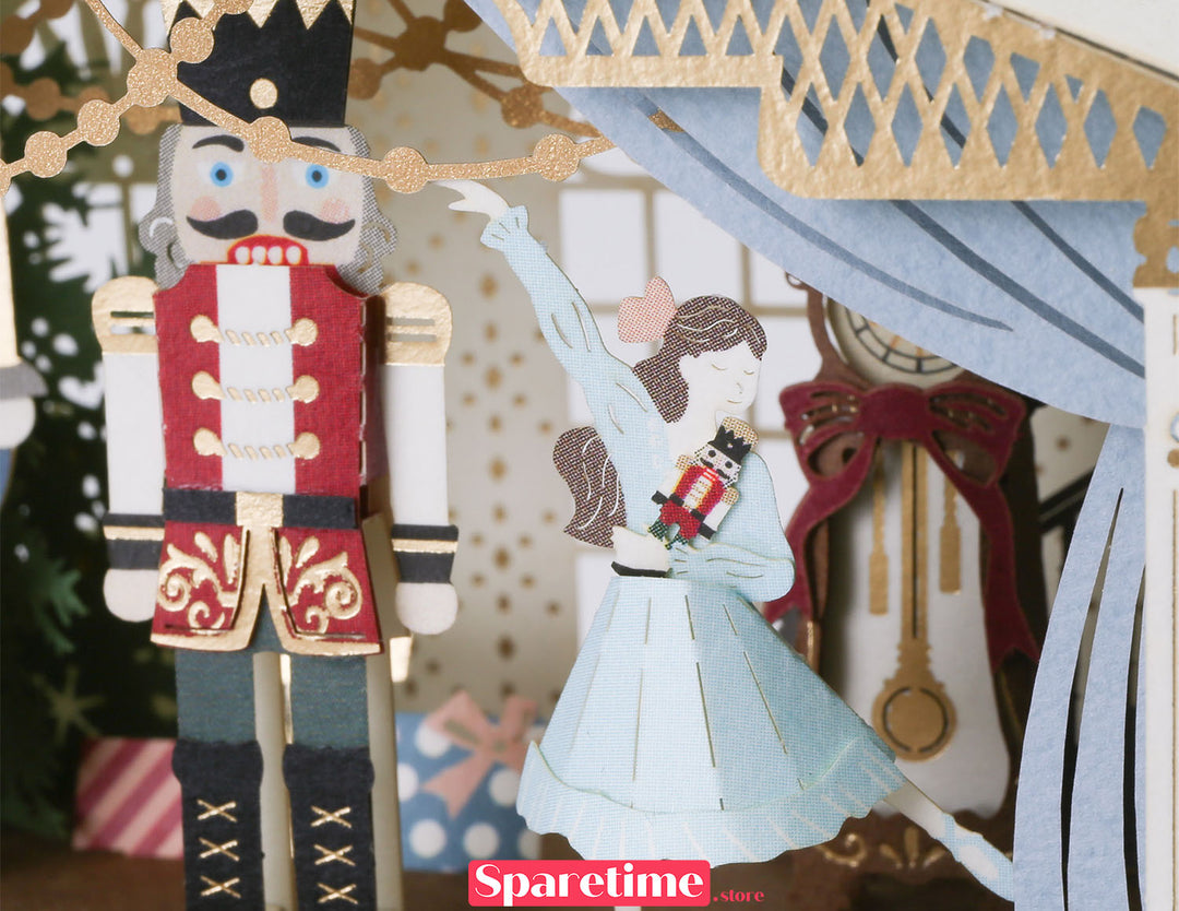 Paper Ornament DIY Kit / Nutcracker jeancard 3d paper craft puzzle diy