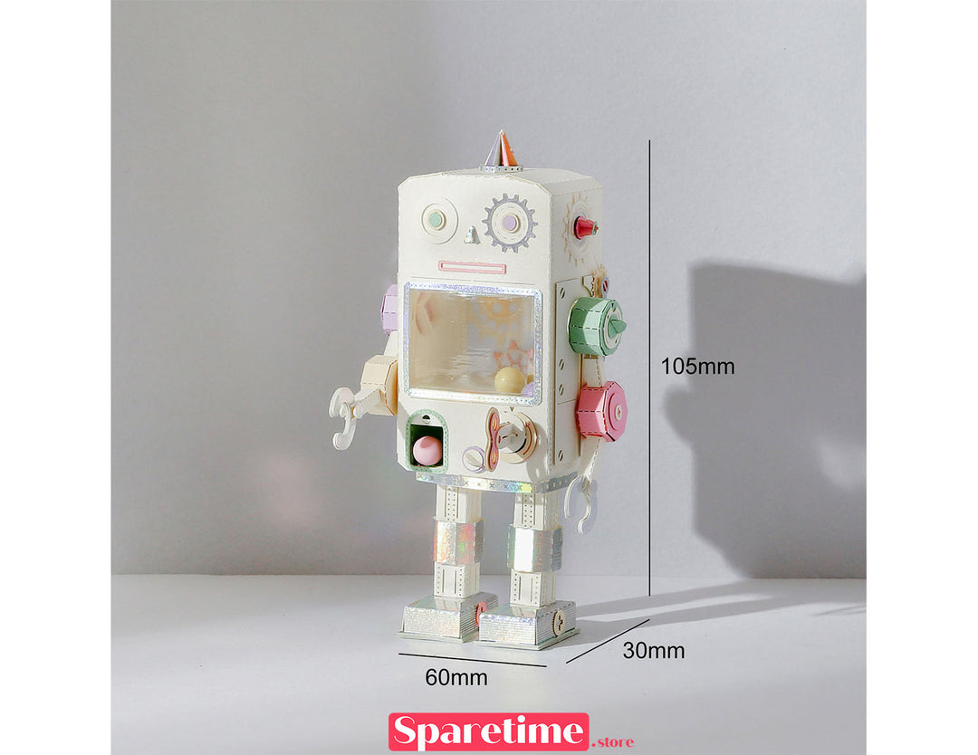 Robot DIY Kit / Gashapon Machine Robot jeancard 3d paper craft puzzle diy