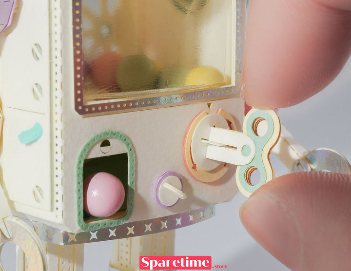 Robot DIY Kit / Gashapon Machine Robot jeancard 3d paper craft puzzle diy