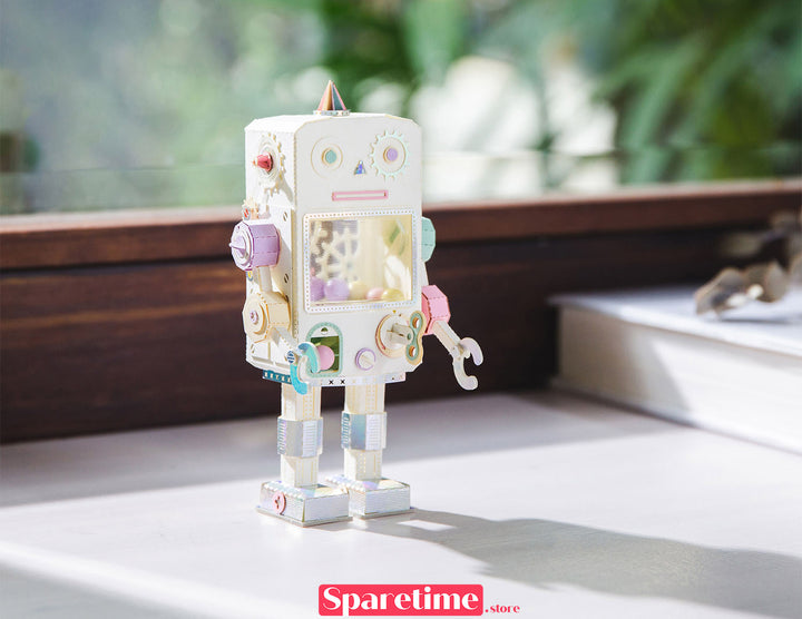Robot DIY Kit / Gashapon Machine Robot jeancard 3d paper craft puzzle diy