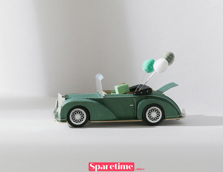 Retro car DIY kit / classic car jeancard 3d paper craft puzzle diy