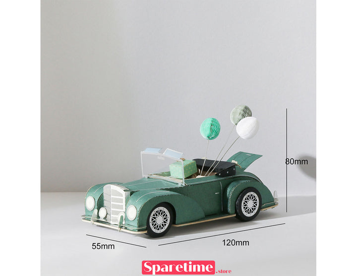 Retro car DIY kit / classic car jeancard 3d paper craft puzzle diy