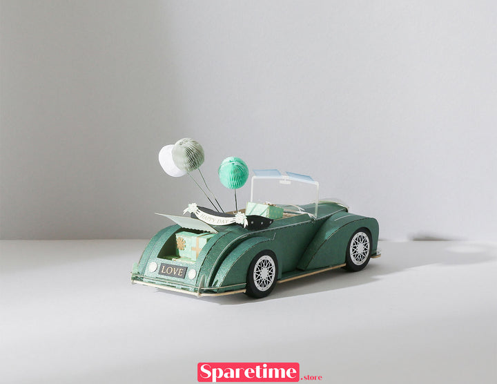 Retro car DIY kit / classic car jeancard 3d paper craft puzzle diy