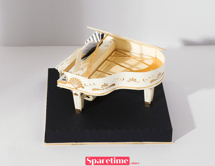 Vintage DIY Kit / Piano jeancard 3d paper craft puzzle diy