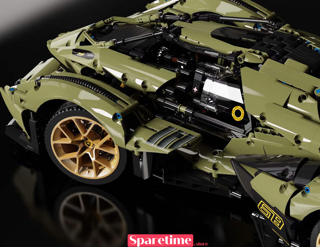 Lamborghini V12 Concept Car (2527 Pieces) with motor Remote Control Building Block Toy Set
