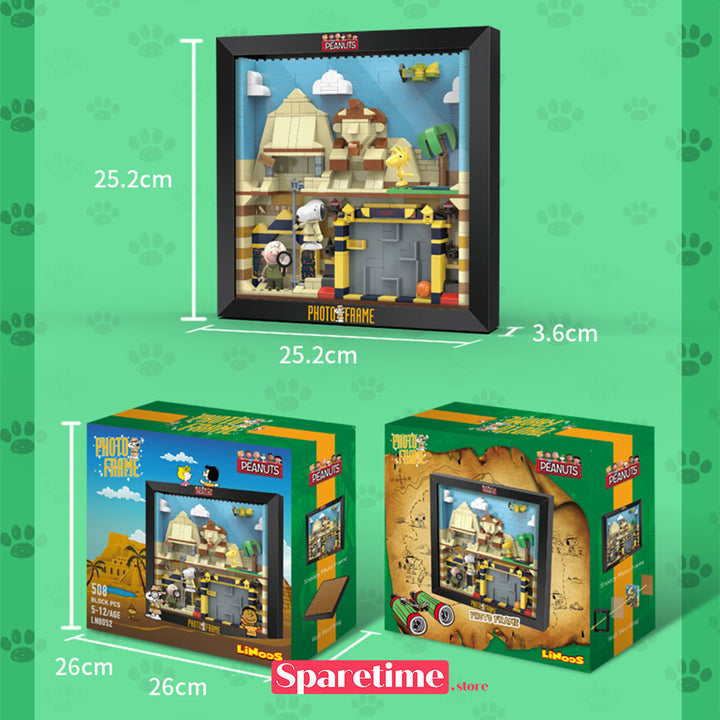 Peanuts Snoopy Jungle Adventure Anniversary Photo Frame Building Block