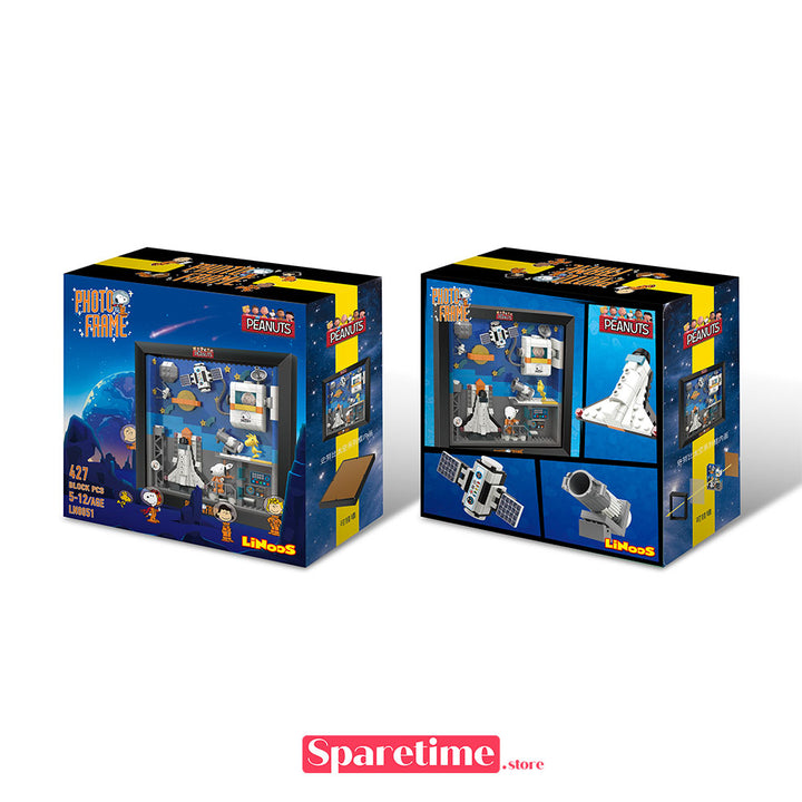 Peanuts Snoopy Space Traveler Anniversary Photo Frame Building Block
