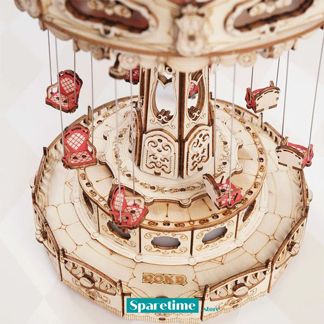 ROKR Swing Ride DIY Music Box 3D Wooden Puzzle EA02
