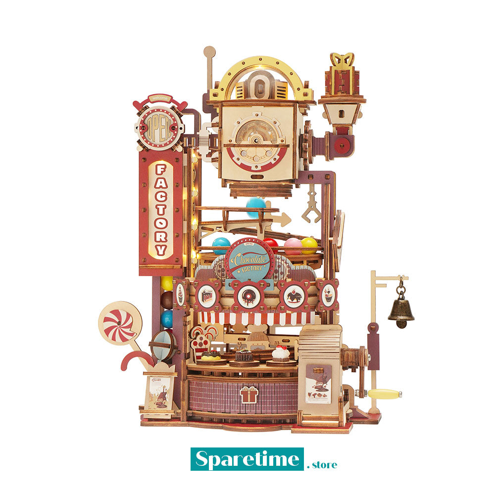 ROKR Chocolate Factory Marble Run 3D Wooden Puzzle LGA02