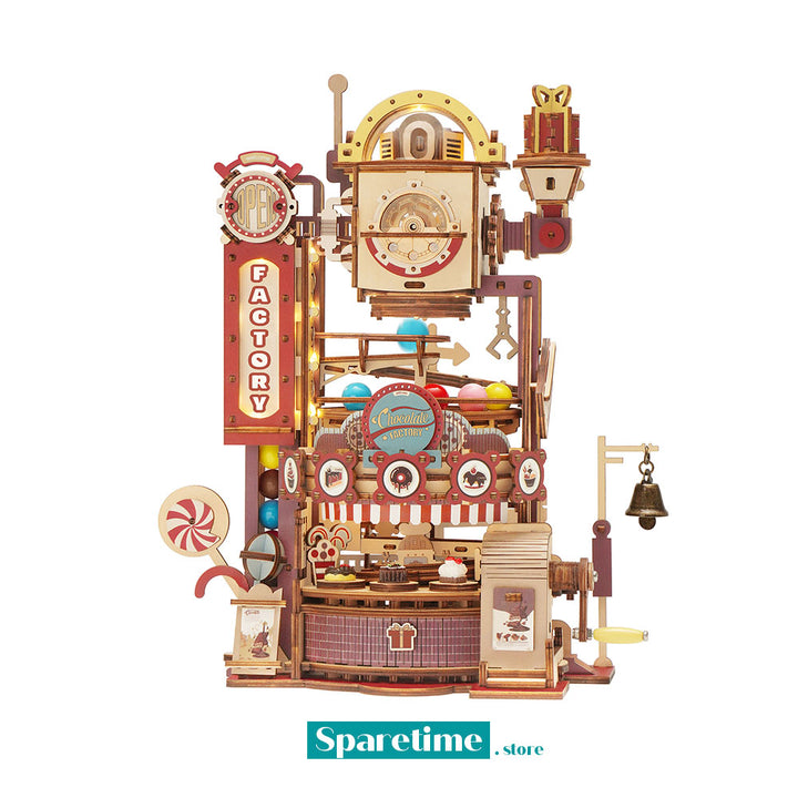 ROKR Chocolate Factory Marble Run 3D Wooden Puzzle LGA02
