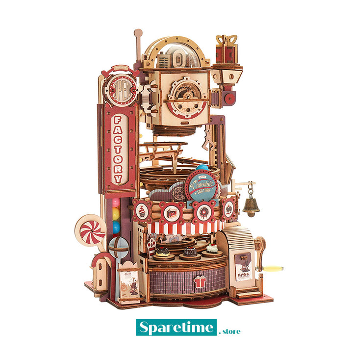 ROKR Chocolate Factory Marble Run 3D Wooden Puzzle LGA02