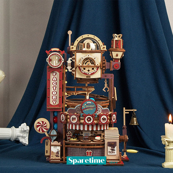 ROKR Chocolate Factory Marble Run 3D Wooden Puzzle LGA02