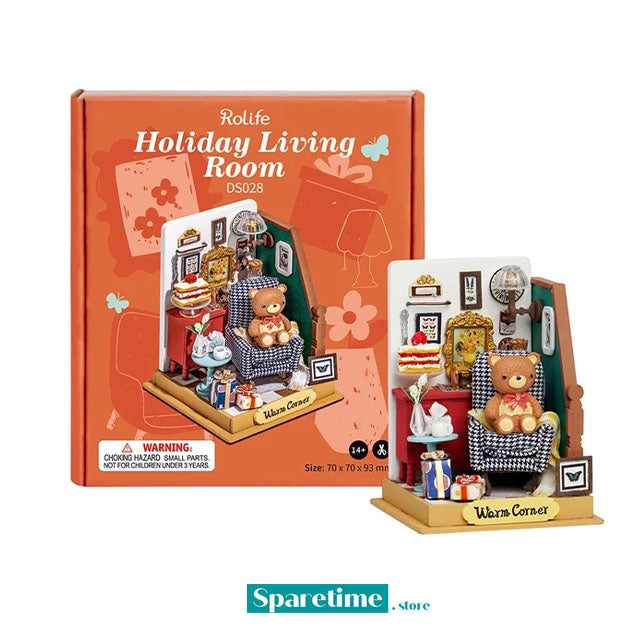 Rolife Holiday Living Room DIY Miniature House