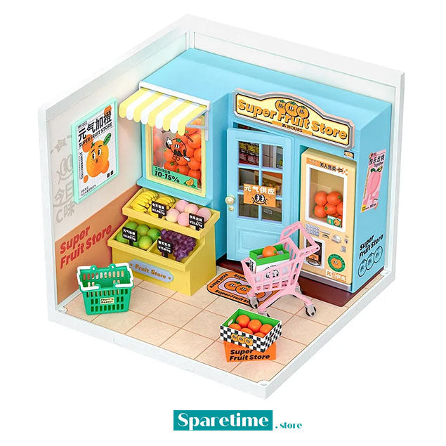 Rolife Super Creator Super Fruit Store Plastic DIY Miniature House Kit