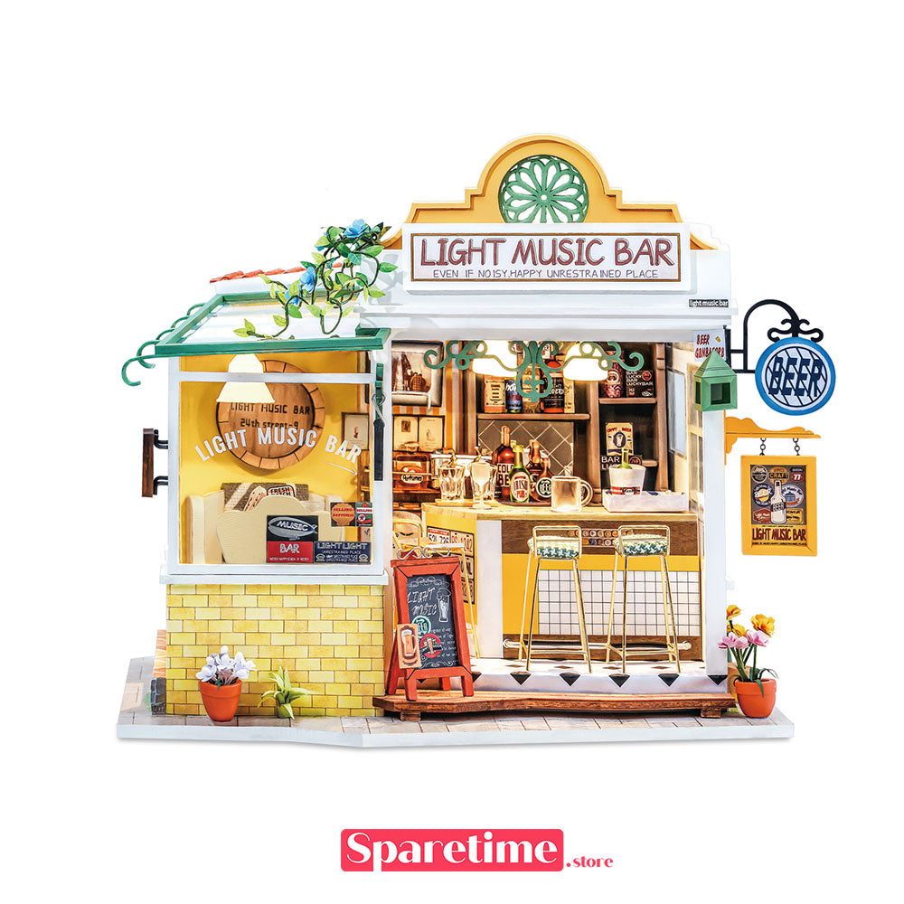 Rolife Light Music Bar Miniature Dollhouse kit robotime