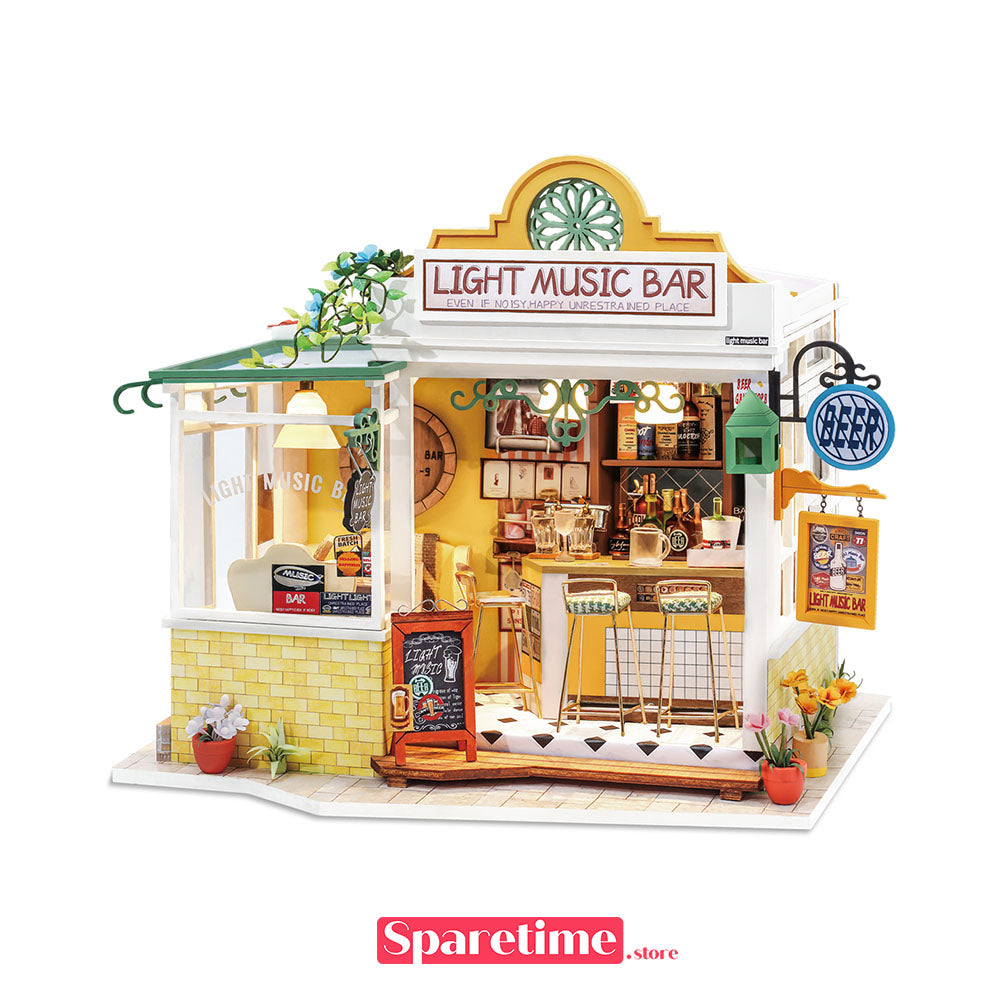Rolife Light Music Bar Miniature Dollhouse kit robotime