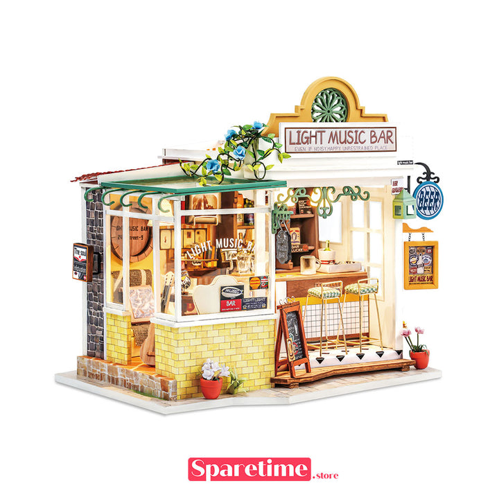Rolife Light Music Bar Miniature Dollhouse kit robotime