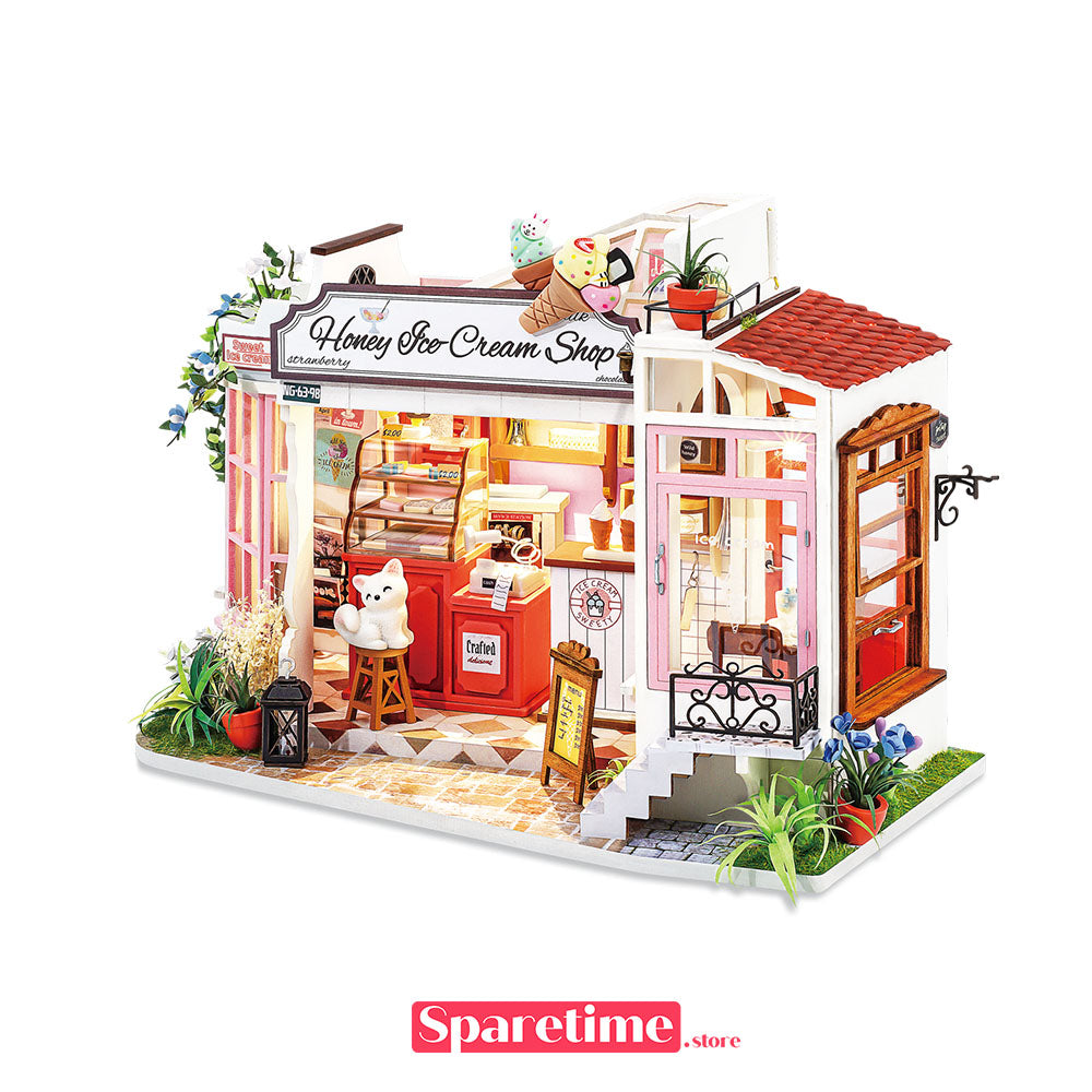 Rolife Honey Ice-cream Shop Miniature Dollhouse kit