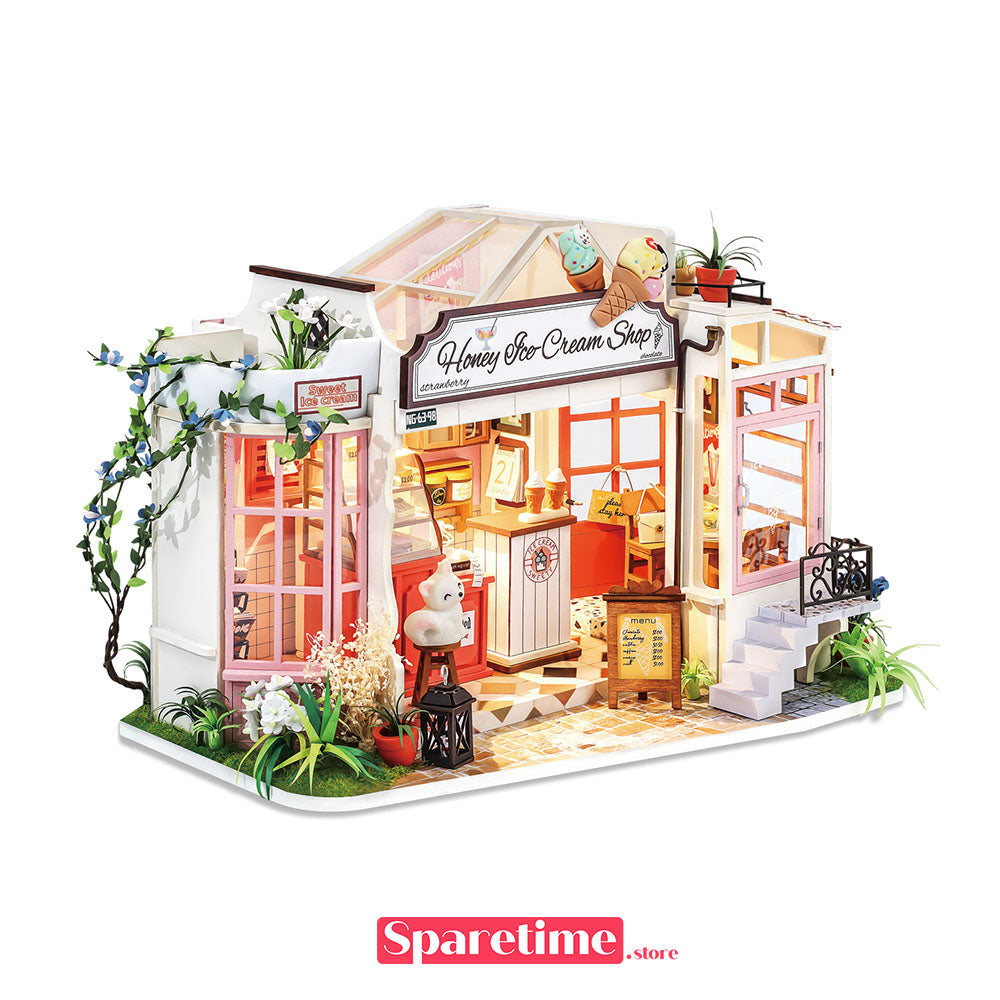 Rolife Honey Ice-cream Shop Miniature Dollhouse kit