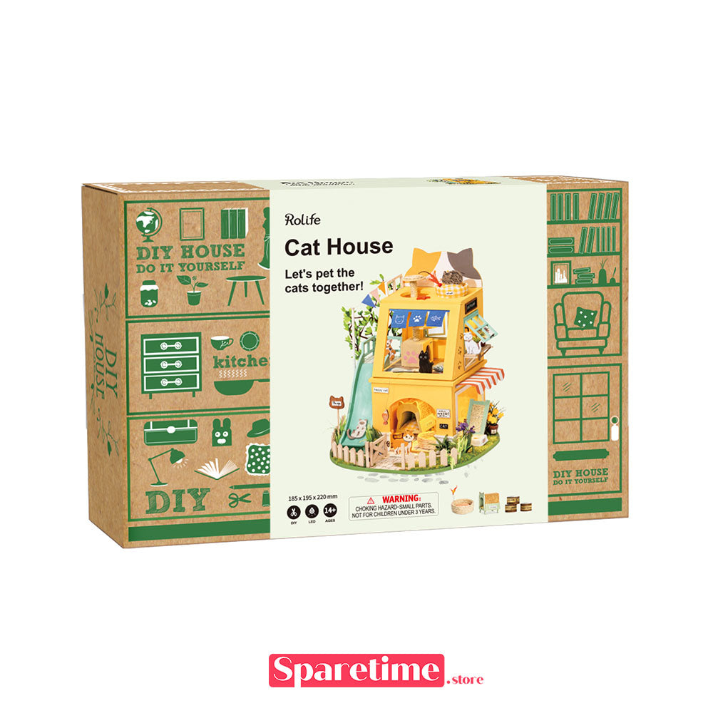 Rolife Cat House Miniature Dollhouse kit