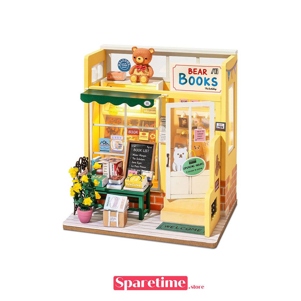 Rolife Mind-Find Bookstore Miniature Dollhouse kit