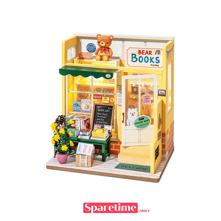 Rolife Mind-Find Bookstore Miniature Dollhouse kit