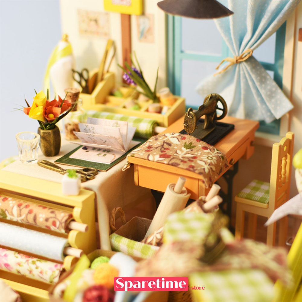 Rolife Lisa's Tailor Miniature Dollhouse kit robotime