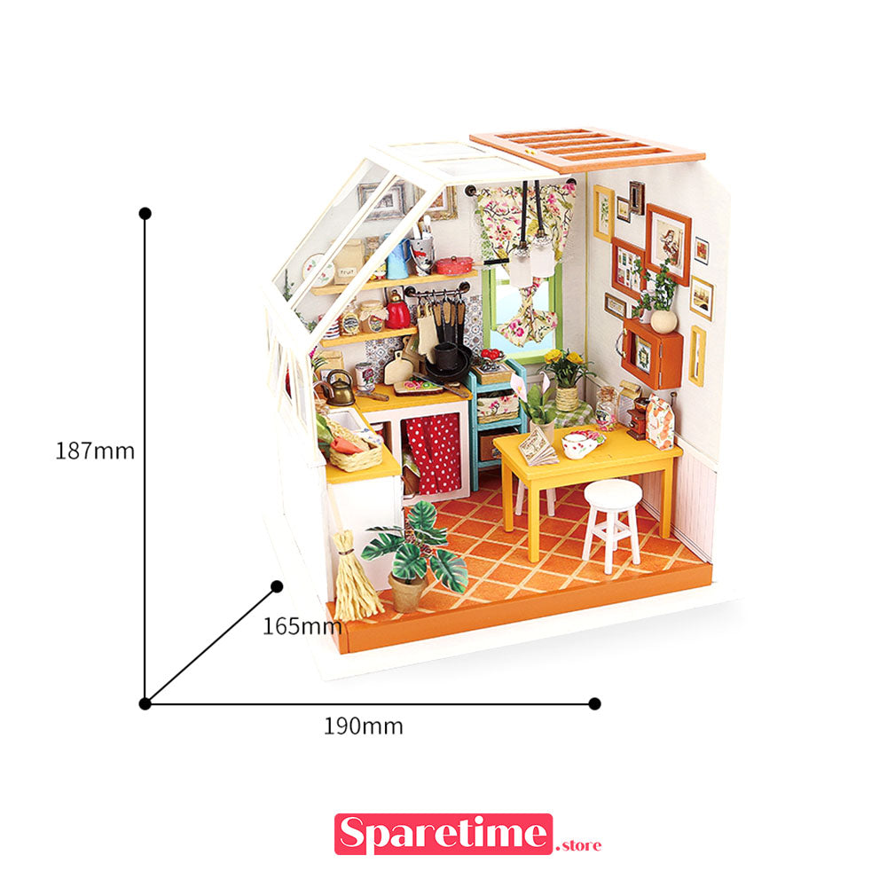 Rolife Jason's Kitchen Miniature Dollhouse kit robotime