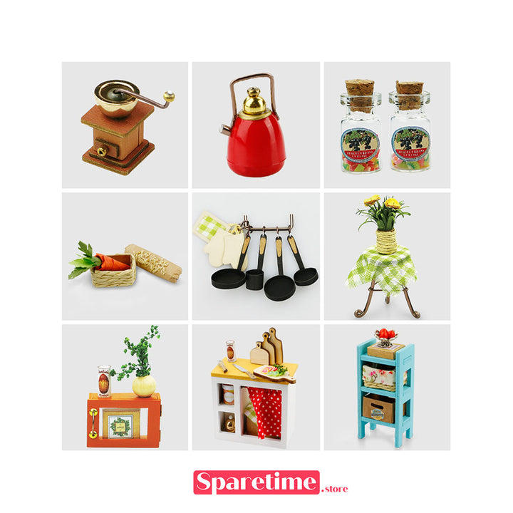 Rolife Jason's Kitchen Miniature Dollhouse kit robotime