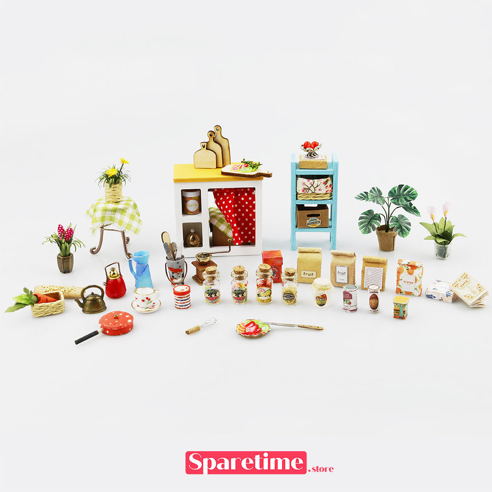Rolife Jason's Kitchen Miniature Dollhouse kit robotime