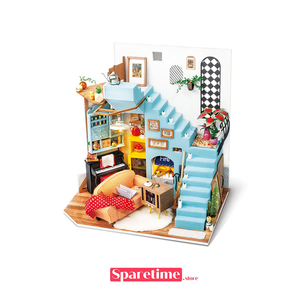 DIY Miniature Dollhouse - Joy's Peninsula Living Room DG141 Rolife Sparetime