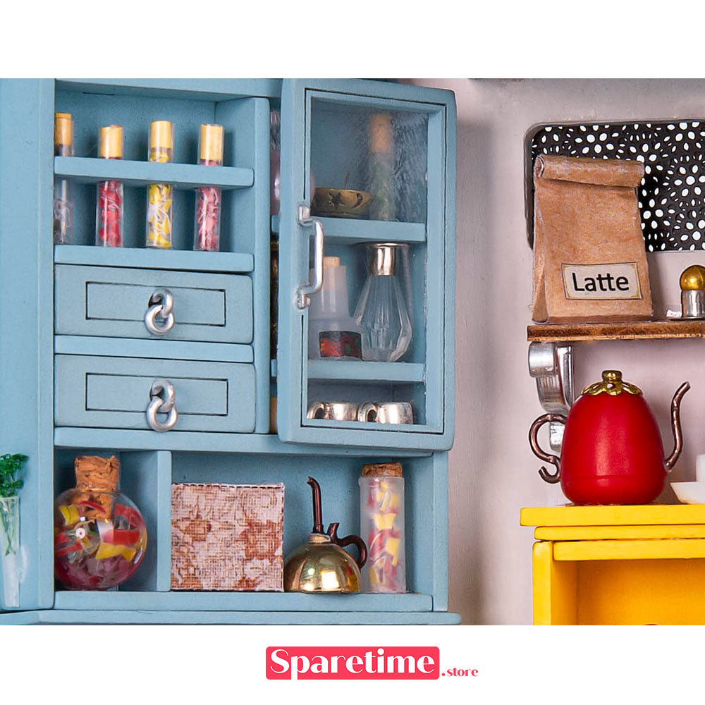Rolife Joy’s Peninsula Living Room Miniature Dollhouse kit robotime