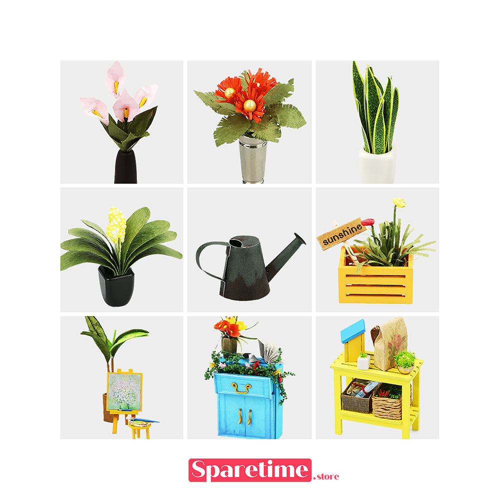 Rolife Cathy's Flower House Miniature Dollhouse kit