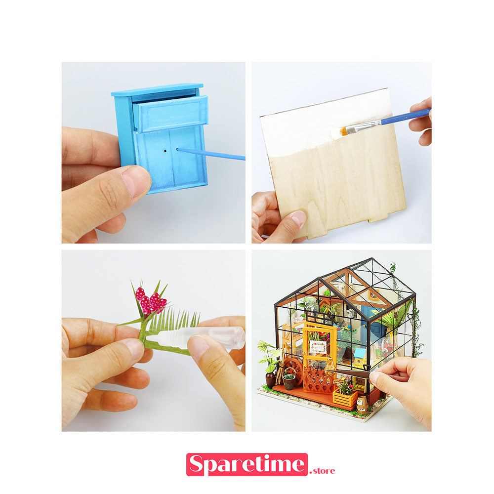Rolife Cathy's Flower House Miniature Dollhouse kit