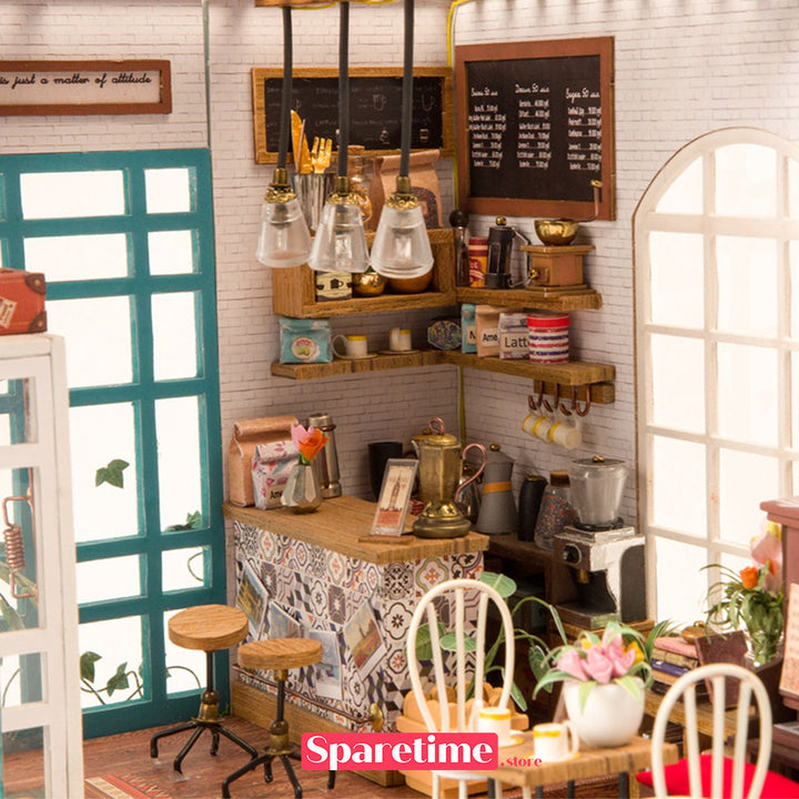 Rolife Simon’s Coffee Miniature Dollhouse kit