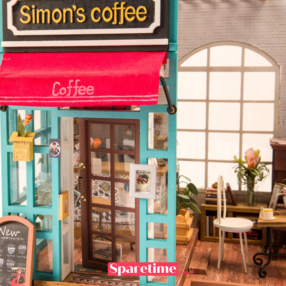 Rolife Simon’s Coffee Miniature Dollhouse kit