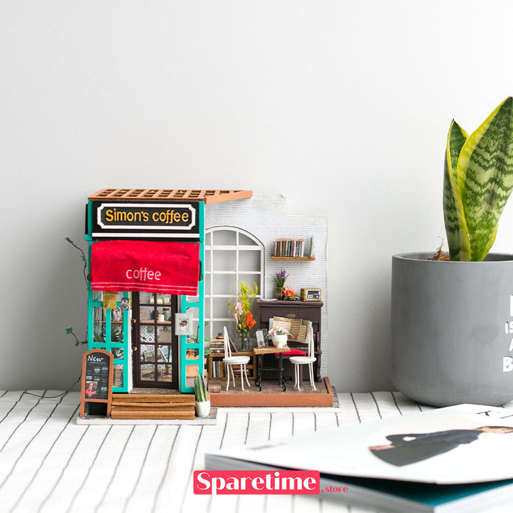 Rolife Simon’s Coffee Miniature Dollhouse kit