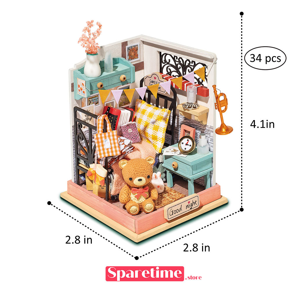 Rolife Sweet Dream (Bedroom) Miniature Dollhouse kit