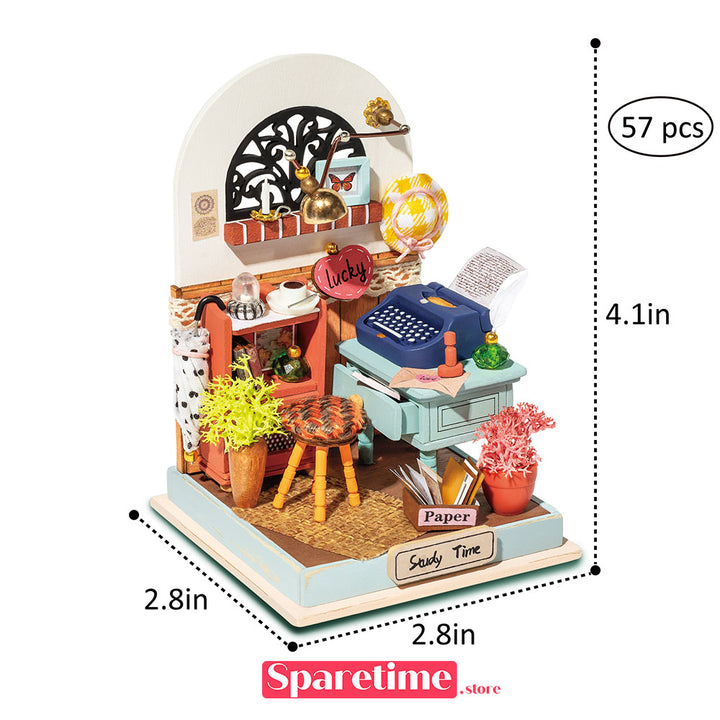 Rolife Record Mood (Study) Miniature Dollhouse kit