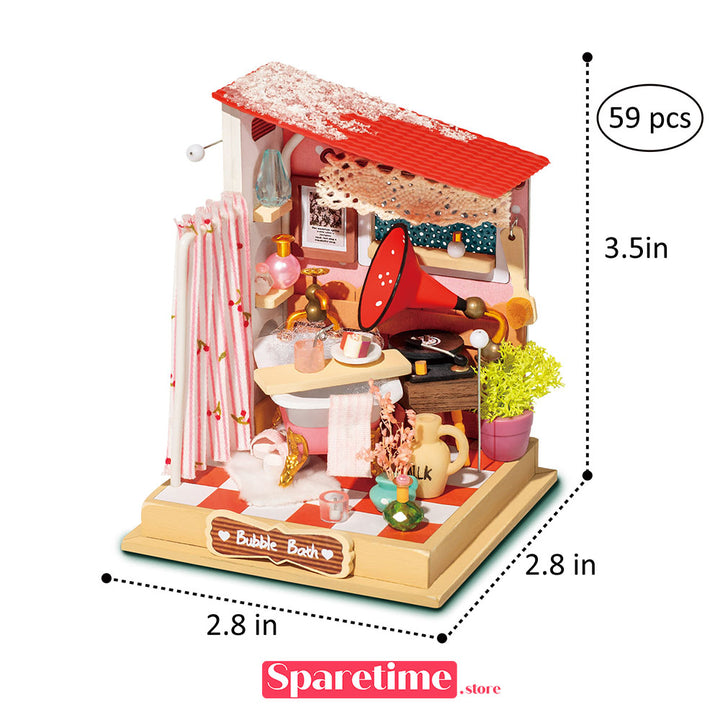 Rolife Bubble bath (Bathroom) Miniature Dollhouse kit