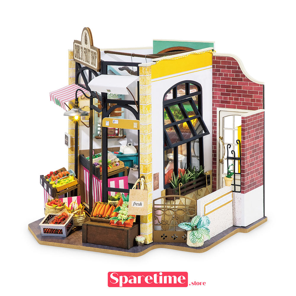 Rolife Happy Corner Series Carl’s Fruit Shop Miniature Dollhouse kit