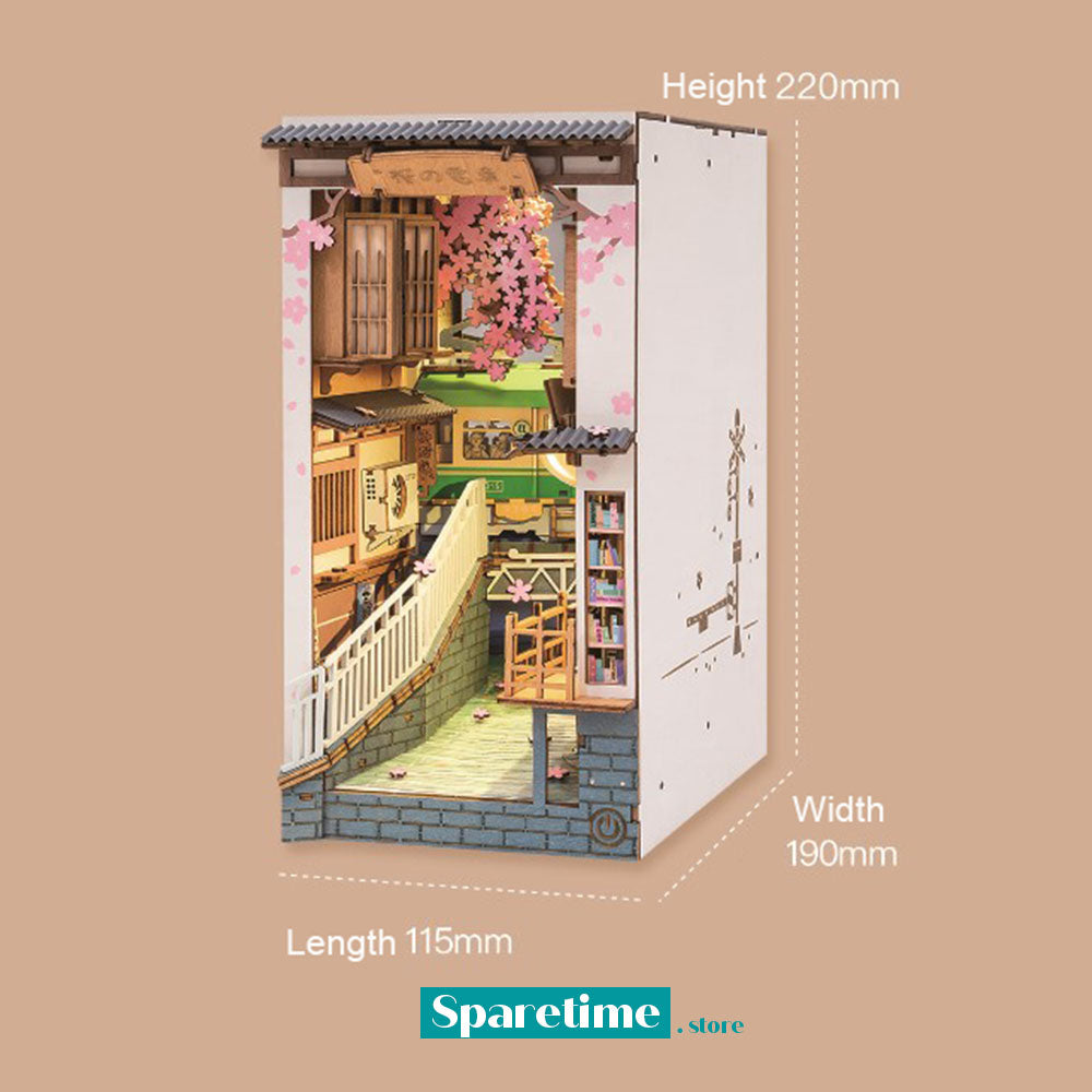 Rolife Sakura Densya 3D Wooden DIY Miniature House Book Nook TGB01