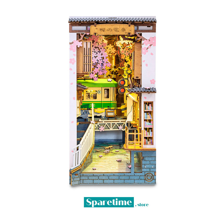 Rolife Sakura Densya 3D Wooden DIY Miniature House Book Nook TGB01