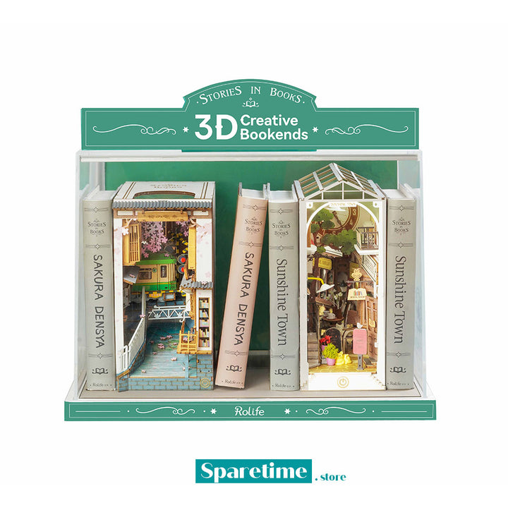 Rolife Sakura Densya 3D Wooden DIY Miniature House Book Nook TGB01