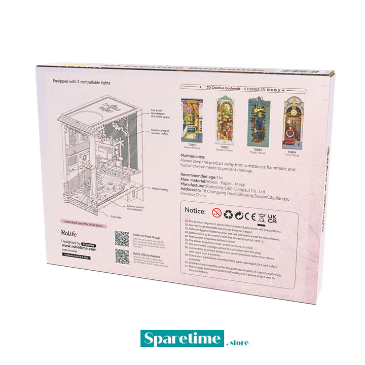 Rolife Sakura Densya 3D Wooden DIY Miniature House Book Nook TGB01