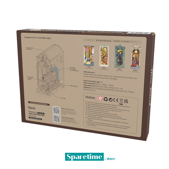 Rolife Time Travel 3D Wooden DIY Miniature House Book Nook TGB04