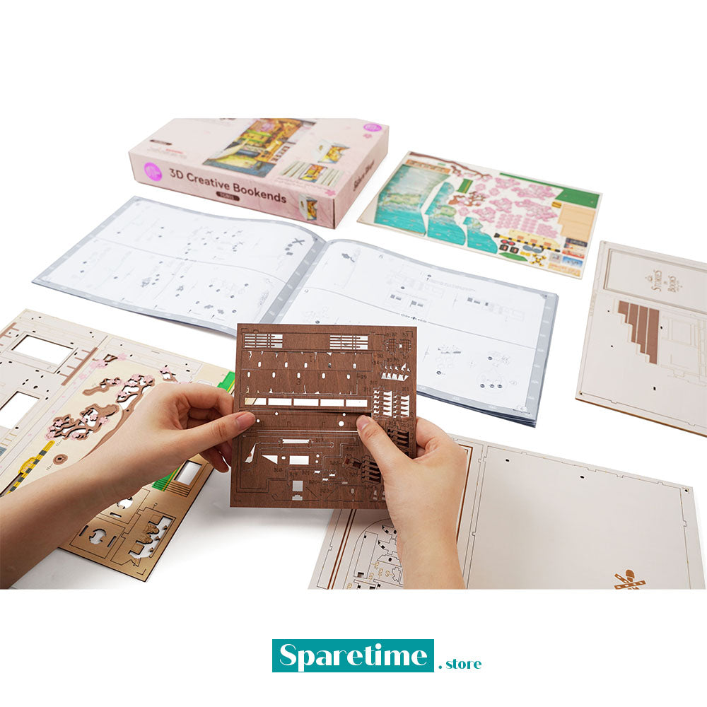 Rolife Sakura Densya 3D Wooden DIY Miniature House Book Nook TGB01