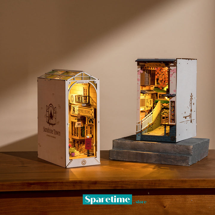 Rolife Sakura Densya 3D Wooden DIY Miniature House Book Nook TGB01