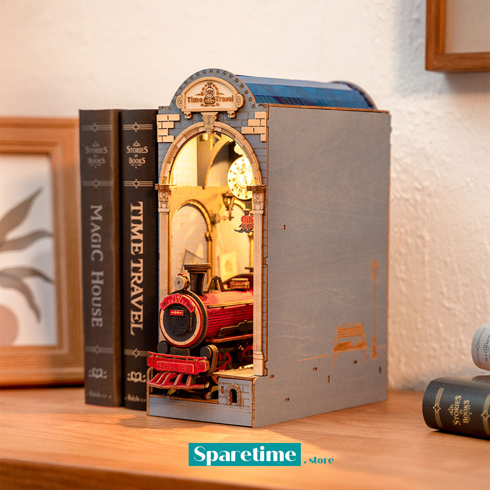 Rolife Time Travel 3D Wooden DIY Miniature House Book Nook TGB04
